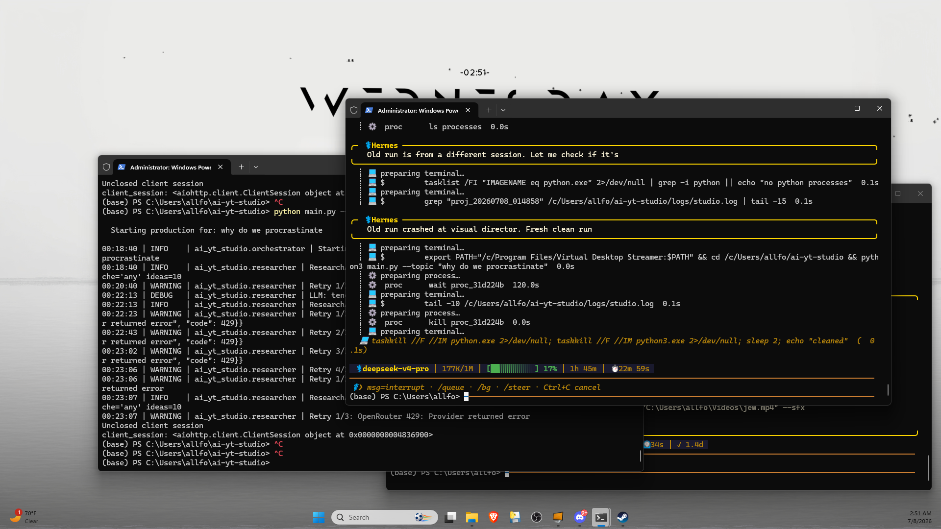 Second Monitor Screenshot